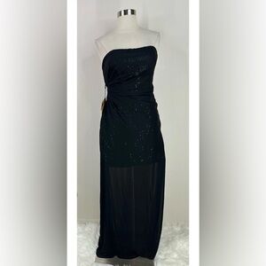 By Light in the Box Elegant Black Strapless Dress
